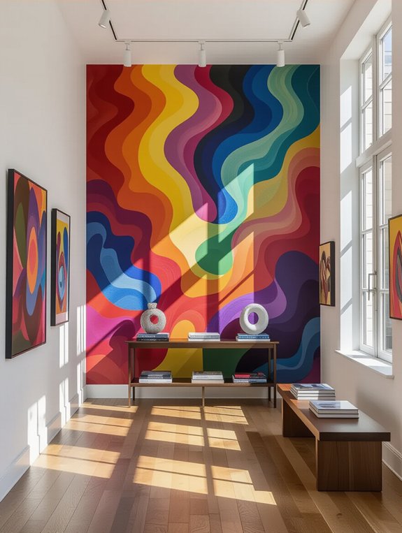 gallery style entryway decor