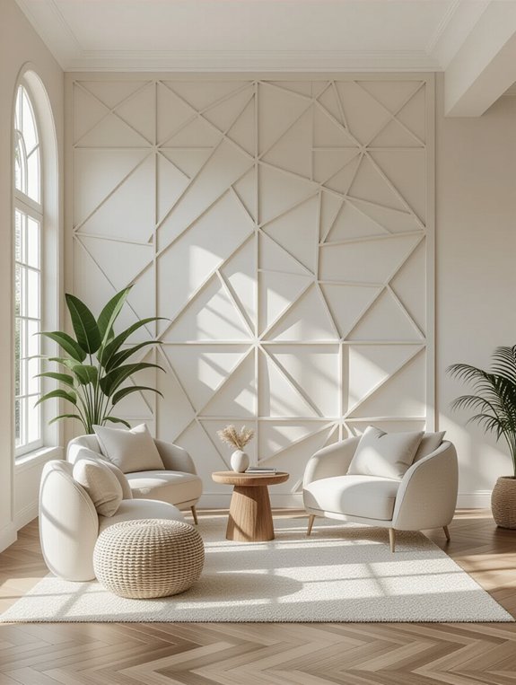 geometric modern partition walls