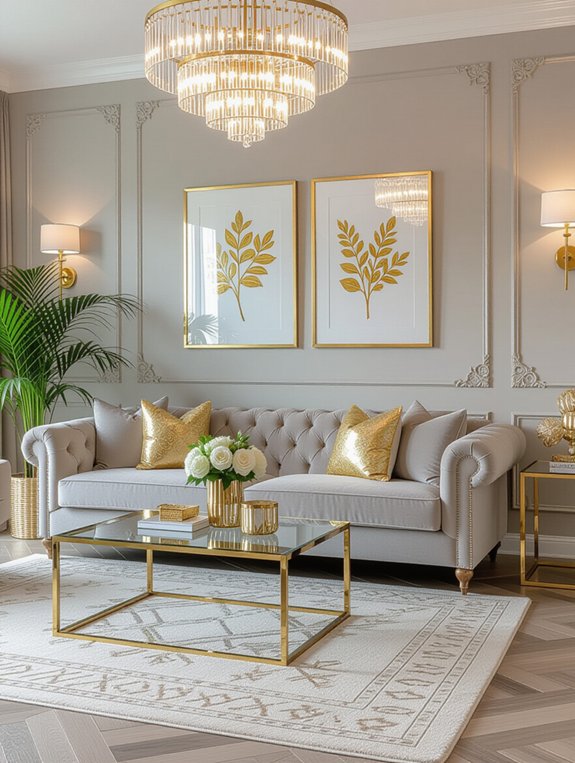 grey living room elegance