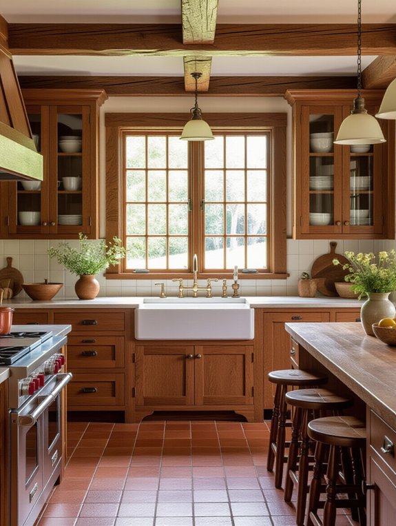 handcrafted warm inviting kitchen