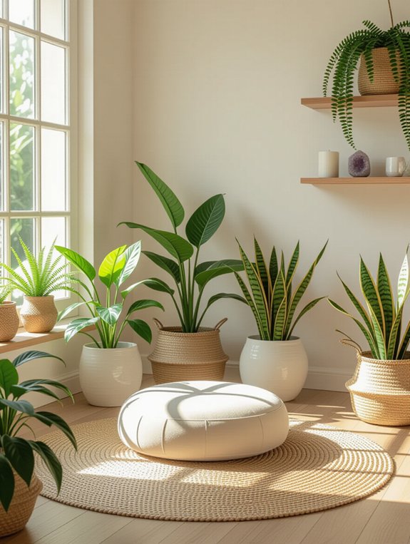 indoor plants enhance tranquility