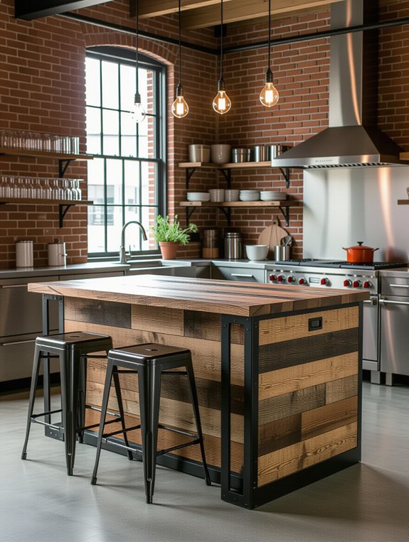 industrial chic kitchen design