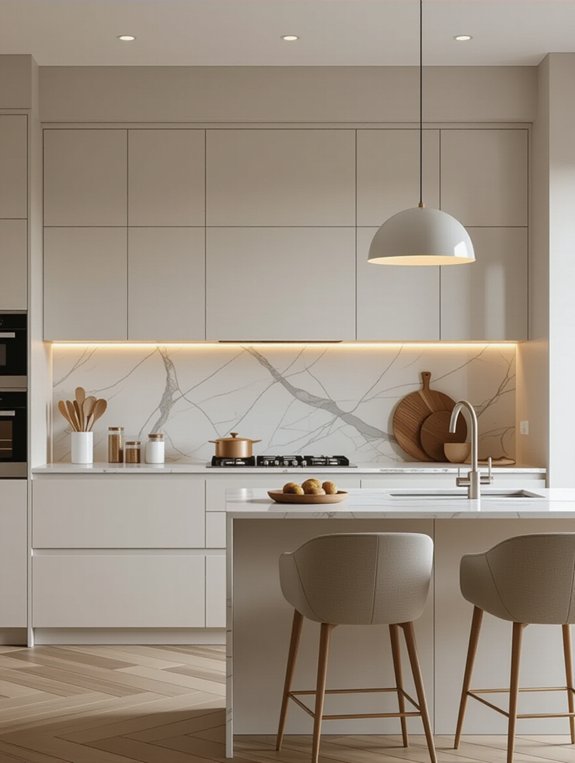 integrated ambient kitchen lighting