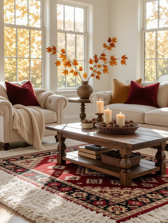 layer rugs for warmth