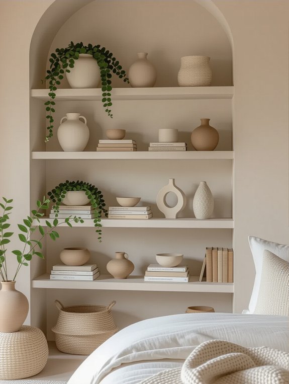 layered shelf decor tips