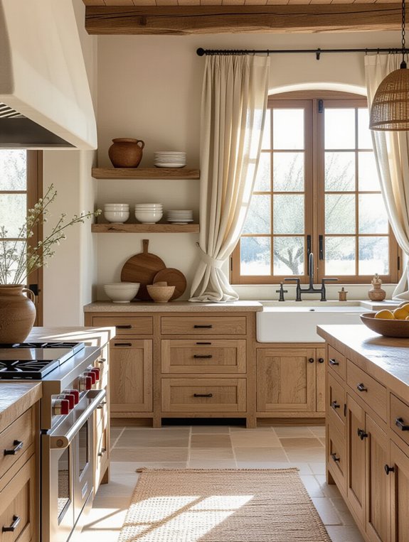layered textures enhance kitchens