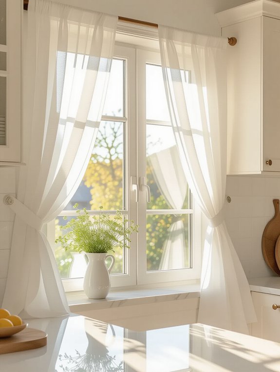 light airy sheer curtains