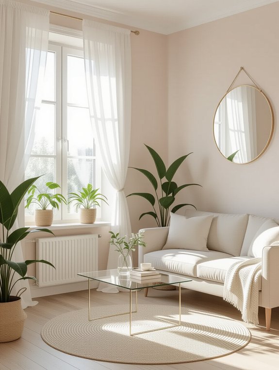 light colors enhance spaciousness