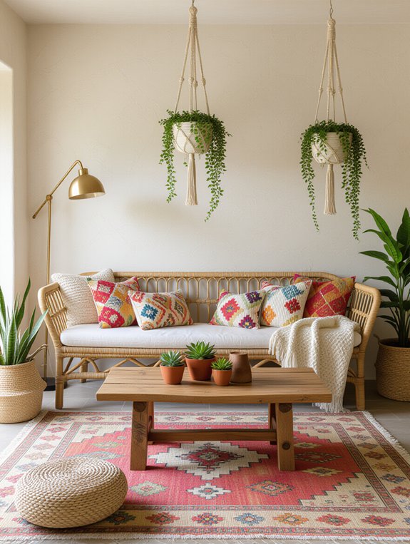 low furniture for coziness