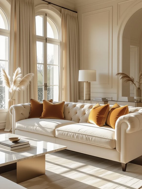 luxurious beige velvet textures