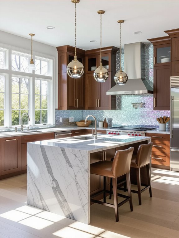 luxurious kitchen material choices