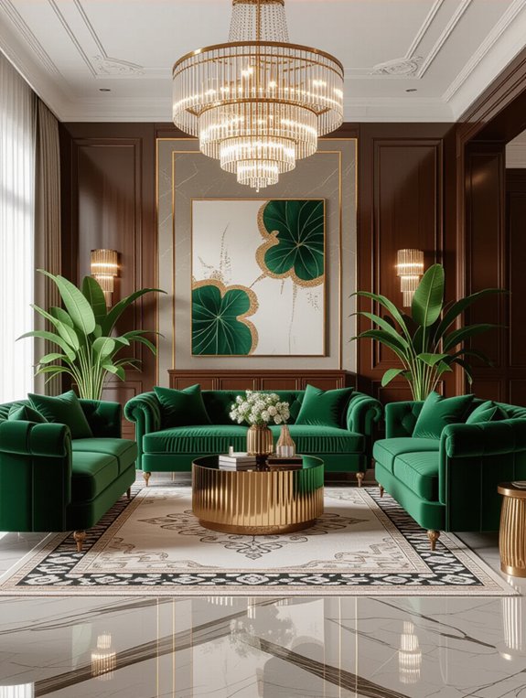 luxurious living room textures