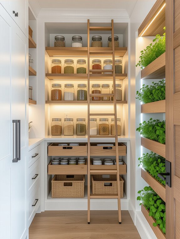 maximize kitchen pantry space