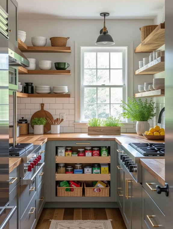 maximize kitchen storage space