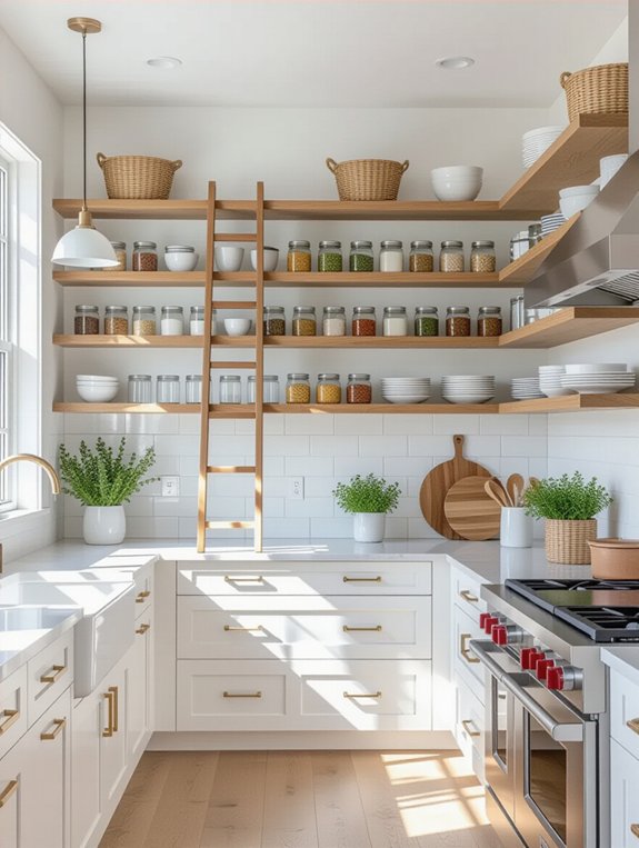 maximize kitchen vertical storage