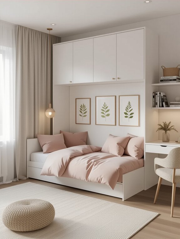 maximize space with murphy bed