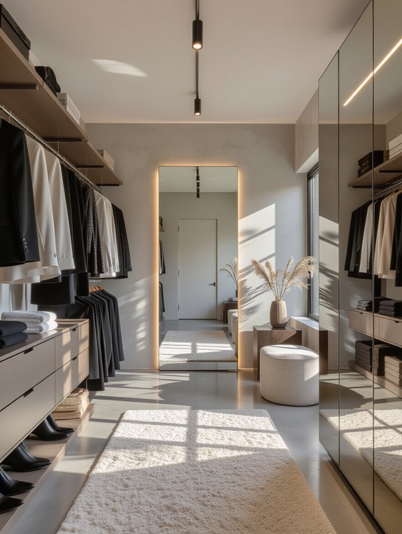 metal racks concrete floors