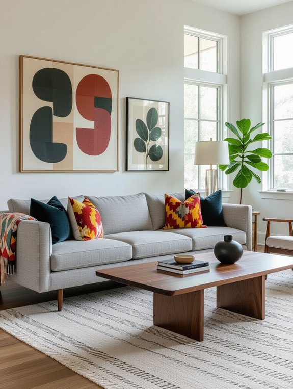 mid century modern grey fusion