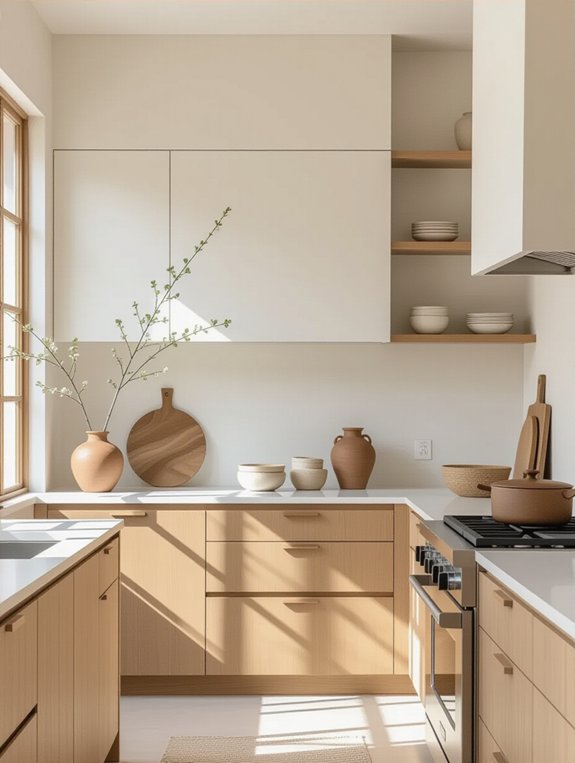 minimalist japandi cabinet designs