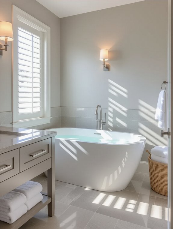 modern grey bathroom design