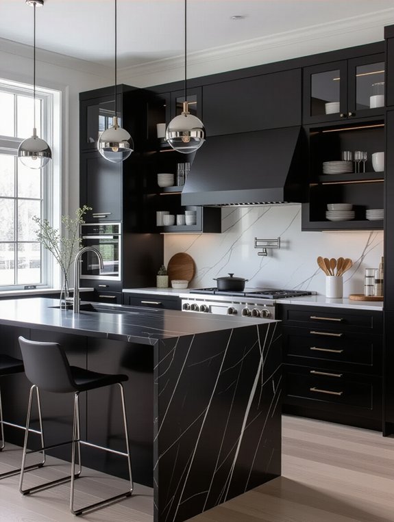 monochromatic kitchen design elegance