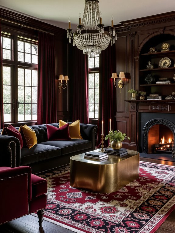 moody furniture enhances atmosphere