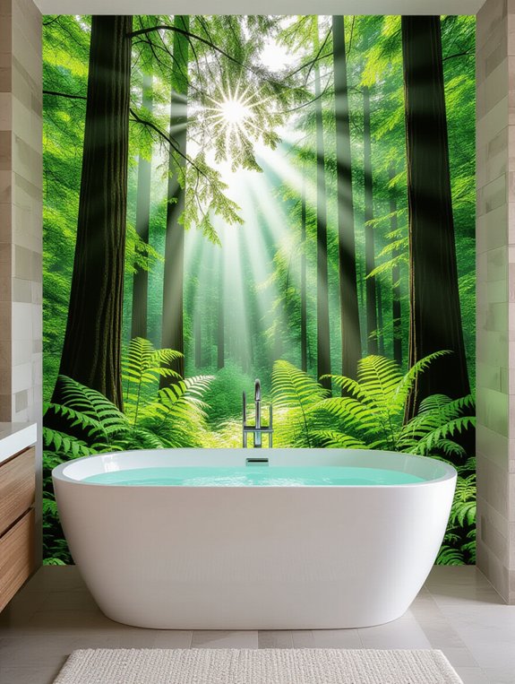 nature inspired bathroom decor