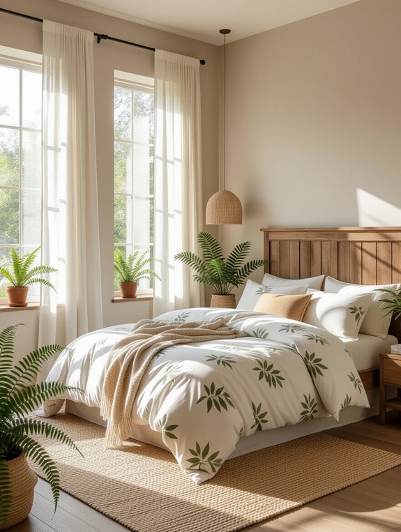 nature inspired bedroom retreat