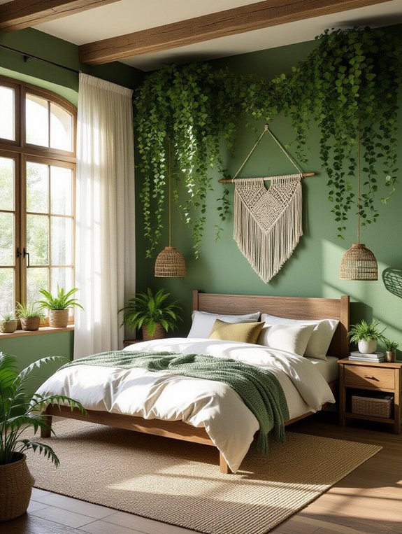 nature inspired bedroom retreat