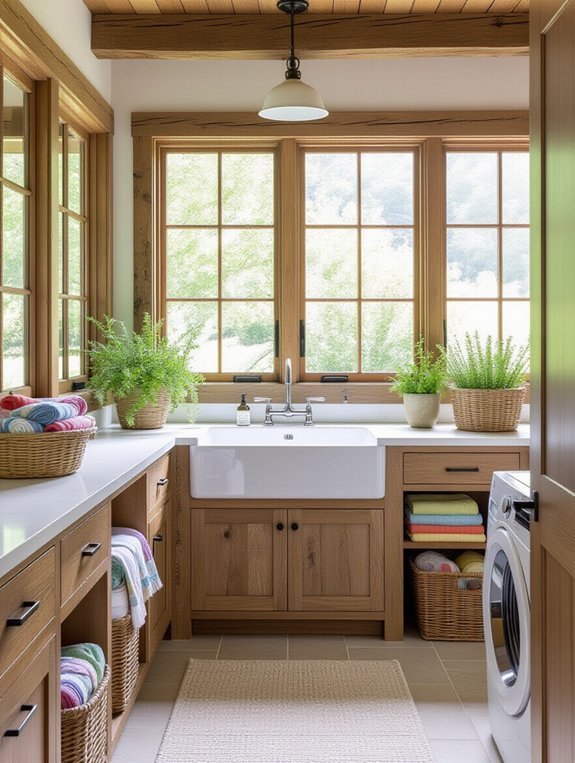 nature inspired laundry retreat