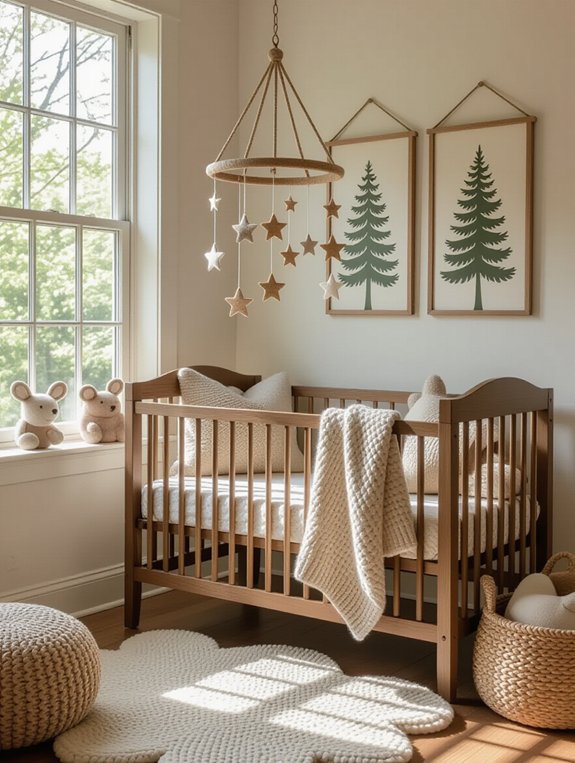 nature inspired nursery mobile