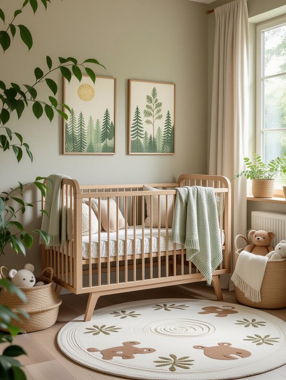 nature inspired nursery textiles
