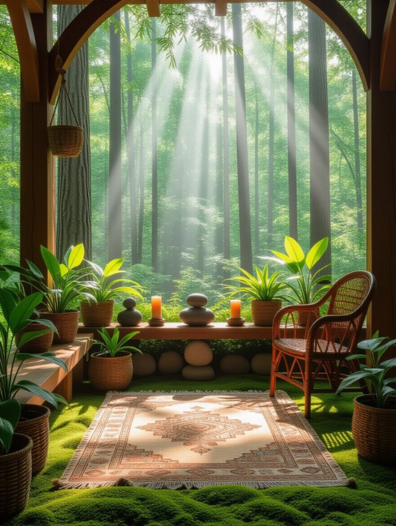 nature inspired prayer room elements