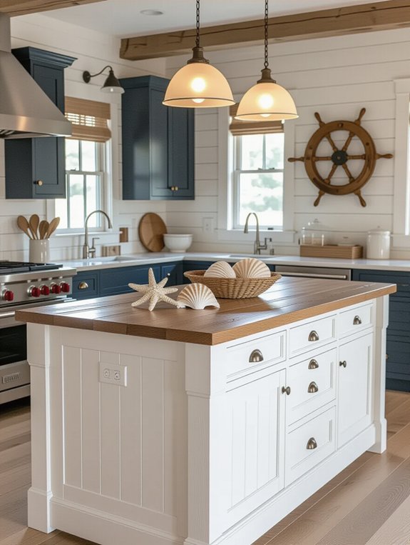 nautical kitchen island decor