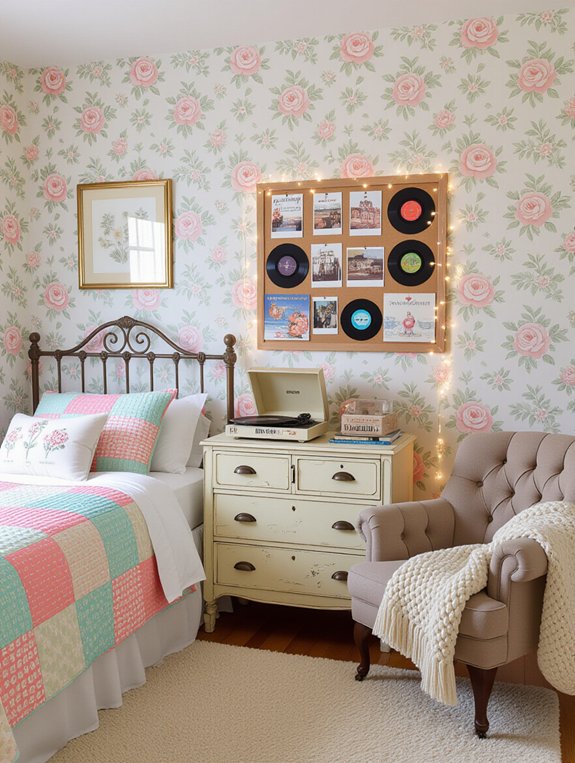 nostalgic vintage bedroom decor