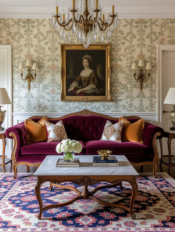 opulent fabrics and elegance