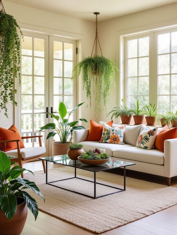 outdoor inspired living space