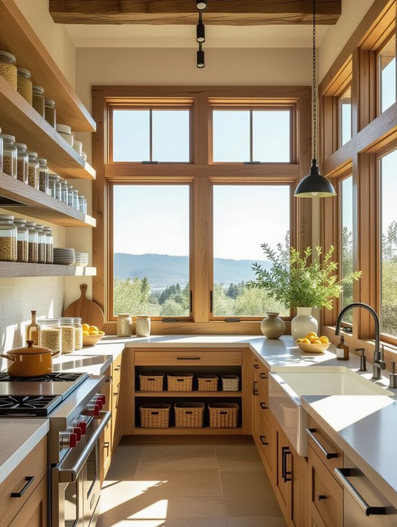 pantry with natural light