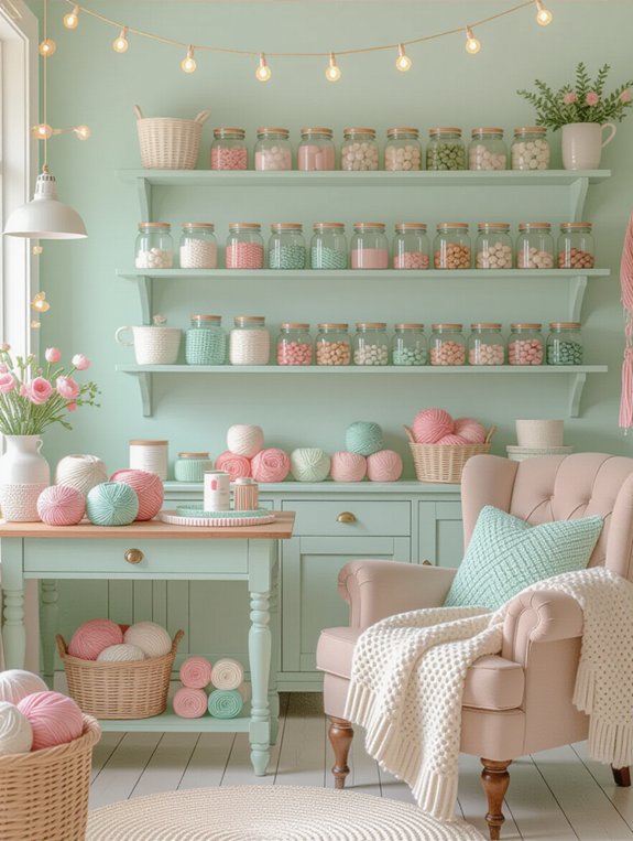 personalized creative crafting space