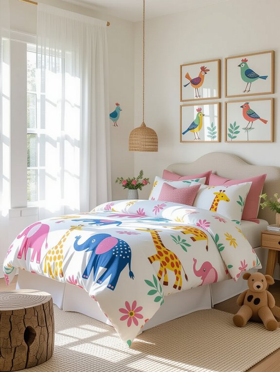 playful animal print decor