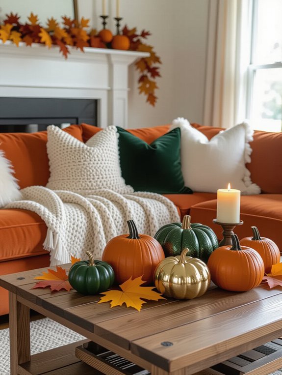 pumpkin decor for autumn