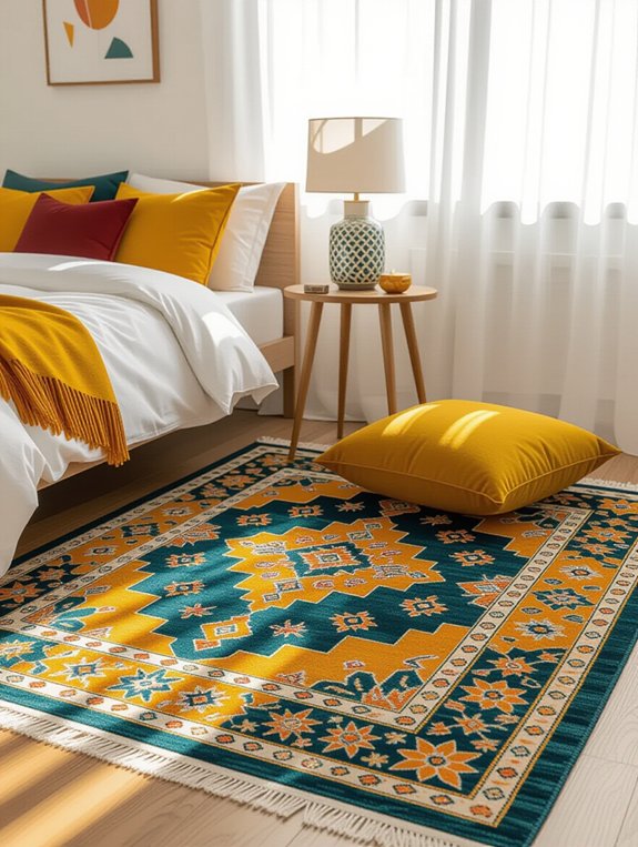 revitalize bedroom decor with rugs