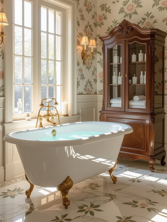 romantic and relaxing bathroom oasis