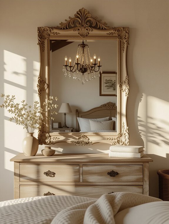 rustic antique mirror charm