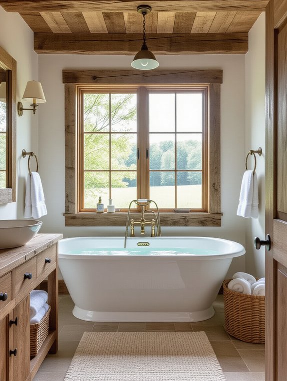 rustic farmhouse bathroom charm