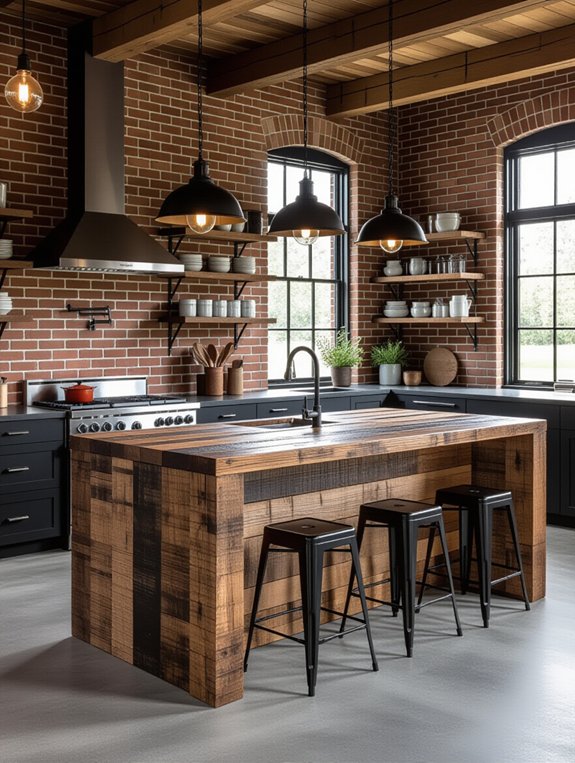 rustic industrial kitchen charm
