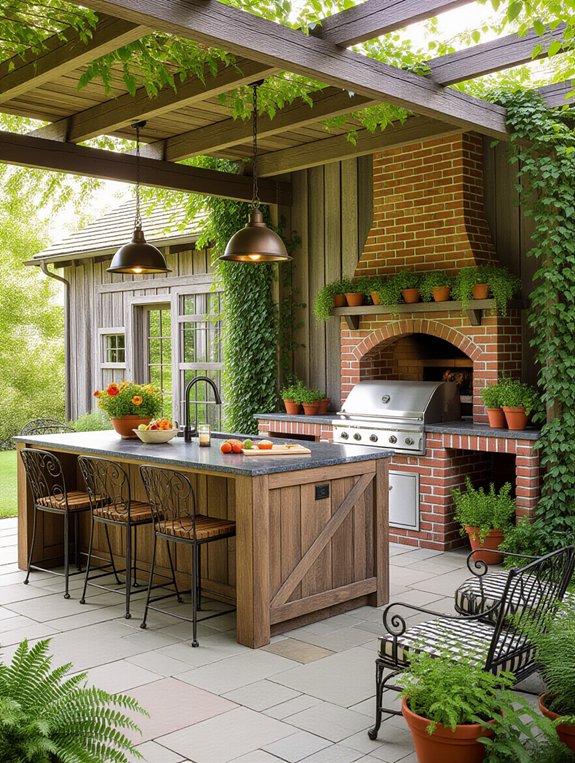 rustic outdoor cooking retreat