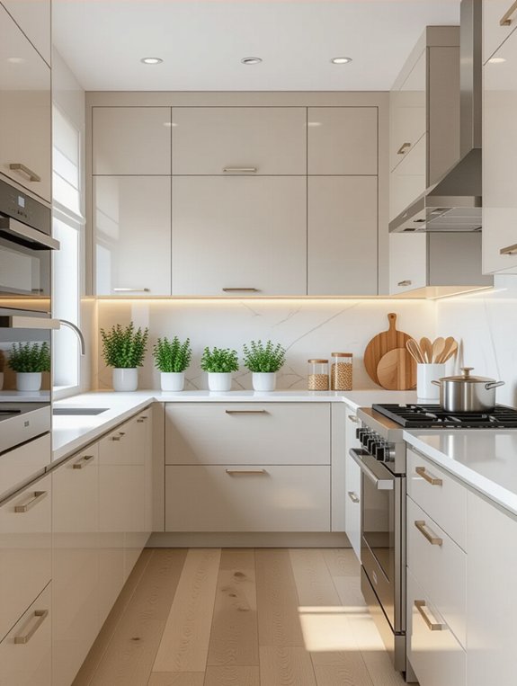 seamless modern kitchen design