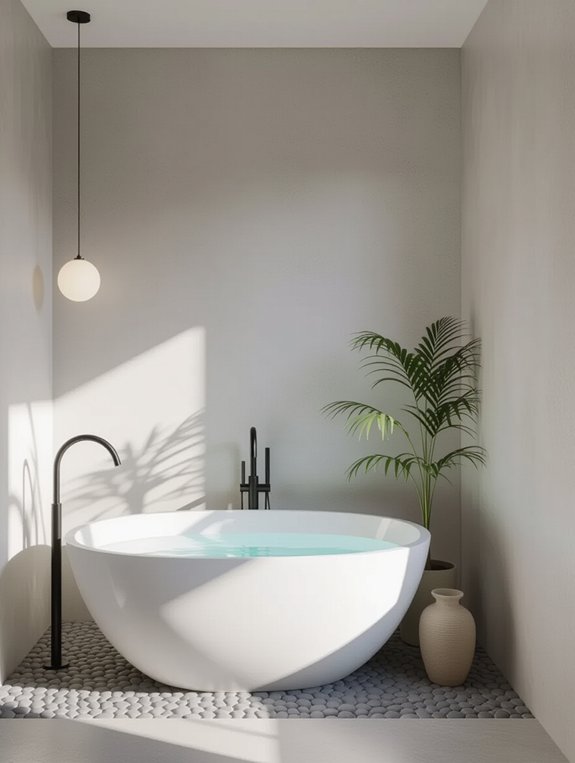 serene minimalist bathroom retreat