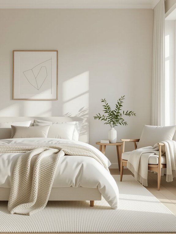 serene minimalist bedroom design
